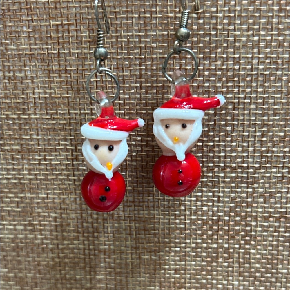 Santa Claus Holiday Earrings